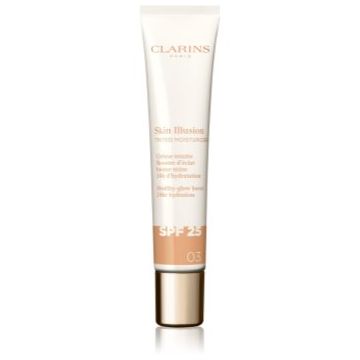 Clarins Skin Illusion Tinted Moisturizer crema tonifianta SPF 25 Clarins Skin Illusion Tinted Moisturizer crema tonifianta SPF 25