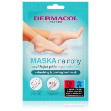 Dermacol Refreshing & Cooling masca regeneratoare pentru picioare sub formă de șosete cu efect revigorant Dermacol Refreshing & Cooling masca regeneratoare pentru picioare sub formă de șosete cu efect revigorant