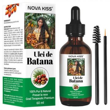 Ulei Premium de Batana 100% Pur Natural NOVA KISS pentru Cresterea Parului, Tratarea Scalpului si Ingrijirea Pielii, 60 ml Ulei Premium de Batana 100% Pur Natural NOVA KISS pentru Cresterea Parului, Tratarea Scalpului si Ingrijirea Pielii, 60 ml