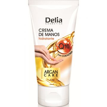 Crema pentru maini cu coenzima Q10 si ulei de argan, 50ml, Delia Cosmetics Crema pentru maini cu coenzima Q10 si ulei de argan, 50ml, Delia Cosmetics