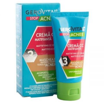 DETERIORAT - Crema CC Matifianta - Gerovital Stop Acnee Mattifying CC Cream, 30ml DETERIORAT - Crema CC Matifianta - Gerovital Stop Acnee Mattifying CC Cream, 30ml
