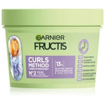 Garnier Fructis Curls Method Masca hidratanta par pentru par ondulat si cret Garnier Fructis Curls Method Masca hidratanta par pentru par ondulat si cret