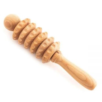 Rola de Masaj din Lemn pentru Spate, Gat, Umeri, Natur - Tuuli, 1 buc Rola de Masaj din Lemn pentru Spate, Gat, Umeri, Natur - Tuuli, 1 buc