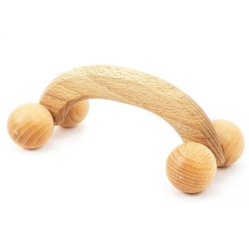 Rola de Masaj din Lemn pentru Spate, Gat, Umeri, Natur - Tuuli, 1 buc Rola de Masaj din Lemn pentru Spate, Gat, Umeri, Natur - Tuuli, 1 buc
