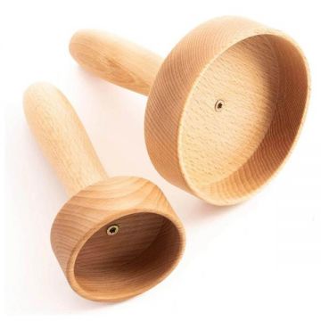 Set 2 Cupe de Masaj din Lemn pentru Maderoterapia, Natur - Tuuli, 1 set Set 2 Cupe de Masaj din Lemn pentru Maderoterapia, Natur - Tuuli, 1 set