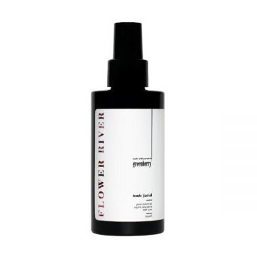 Toner facial Flower River cu factori naturali de hidratare si extract de ceai verde, pentru piele uscata, normala, sau grasa, Greenberry Skincare, 100 ml Toner facial Flower River cu factori naturali de hidratare si extract de ceai verde, pentru piele uscata, normala, sau grasa, Greenberry Skincare, 100 ml