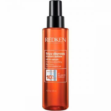 Ulei de par Redken Frizz Dismiss Instant Deflate imbogatit cu ulei de Babassu si complex de netezire pentru efect anti-static, 125 ml Ulei de par Redken Frizz Dismiss Instant Deflate imbogatit cu ulei de Babassu si complex de netezire pentru efect anti-static, 125 ml