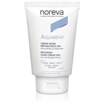 Noreva Aquareva Repairing Hand Cream 24H Cremă de mâini regeneratoare cu efect de hidratare Noreva Aquareva Repairing Hand Cream 24H Cremă de mâini regeneratoare cu efect de hidratare
