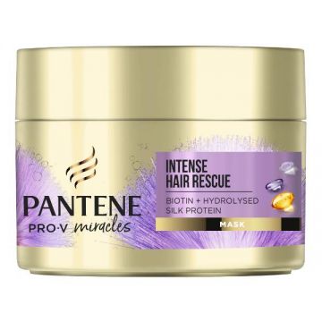 SHORT LIFE - Masca pentru Par Uscat si Aspru - Pantene Pro-V Miracles Intense Hair Rescue Mask, 160 ml SHORT LIFE - Masca pentru Par Uscat si Aspru - Pantene Pro-V Miracles Intense Hair Rescue Mask, 160 ml