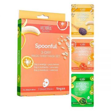 SHORT LIFE - Set Magic Trei Masti de Fata - 3-Day Magic Sheet Mask Set Victoria Beauty Camco, 3 buc SHORT LIFE - Set Magic Trei Masti de Fata - 3-Day Magic Sheet Mask Set Victoria Beauty Camco, 3 buc